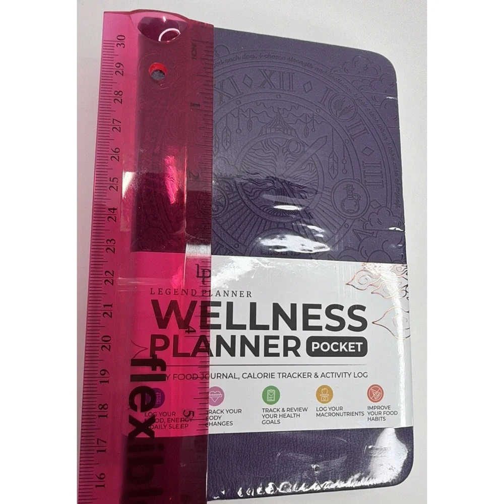 Legend Planner Wellness Planner Pocket Size 3.9x6.3″ Purple, Lifestyle NEW